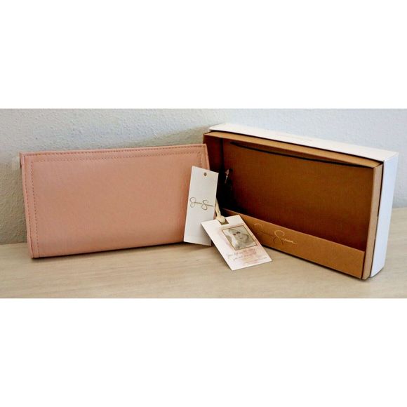 Jessica Simpson 13JSAMDJS Women's Powder Blush Pink Frankie Zip Around Wallet - Picture 3 of 8